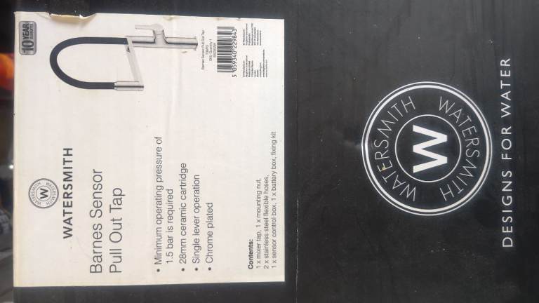 Watersmith Barnes Sensor Pull Out Kitchen Tap – Chrome Finish