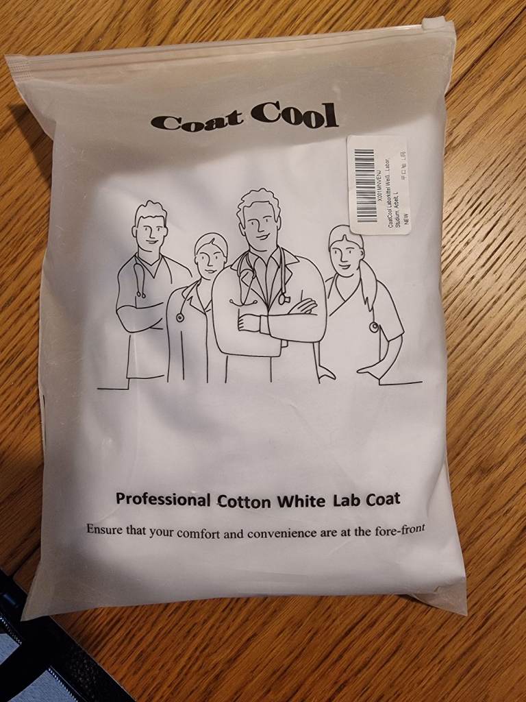 White Lab coat large new
