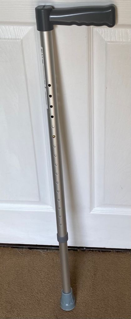 Trulife Adjustable Walking Stick – Silver, Good Condition