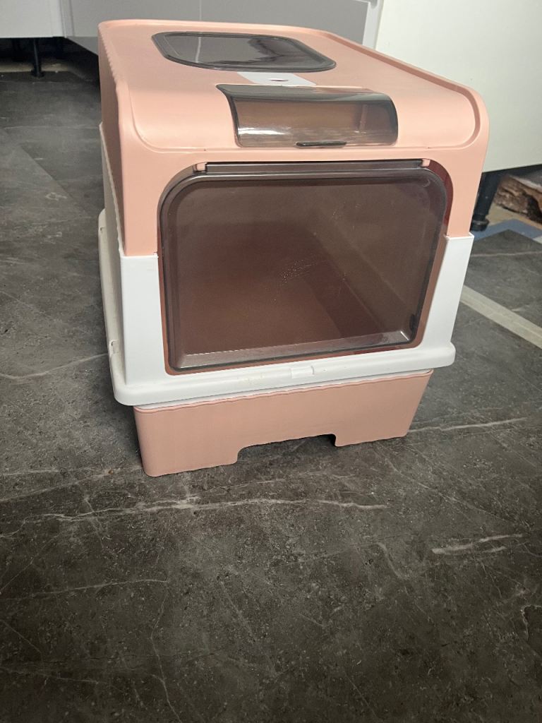 PINK/WHITE LITTER TRAY