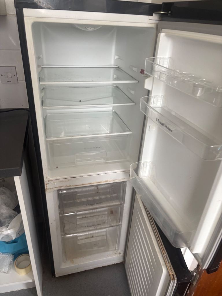 Russell Hobbs Black Fridge Freezer - Good Working Order