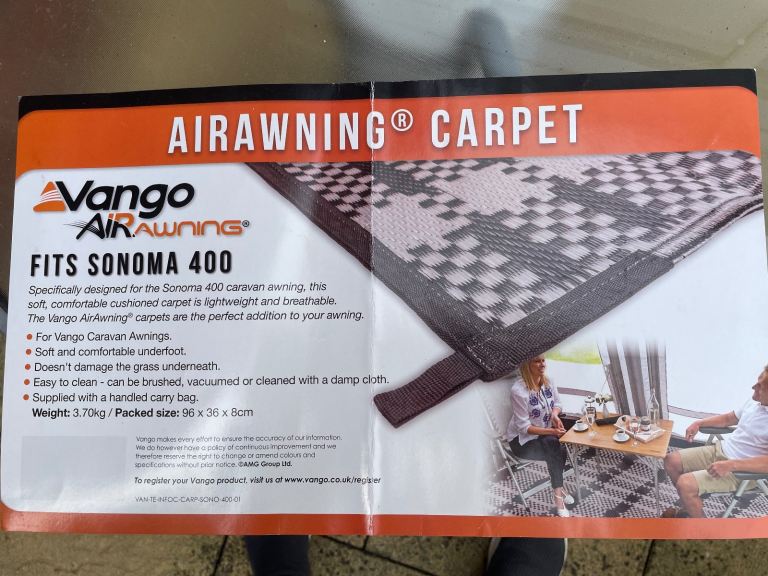 Vango Awning Carpet 400cm width 