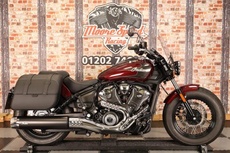 2025 INDIAN SUPER SCOUT 1250 - ONLY 605 MILES - 1 OWNER - MAROON METALLIC
