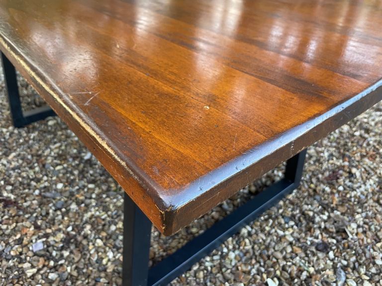 John Lewis vintage antique style industrial dining table 