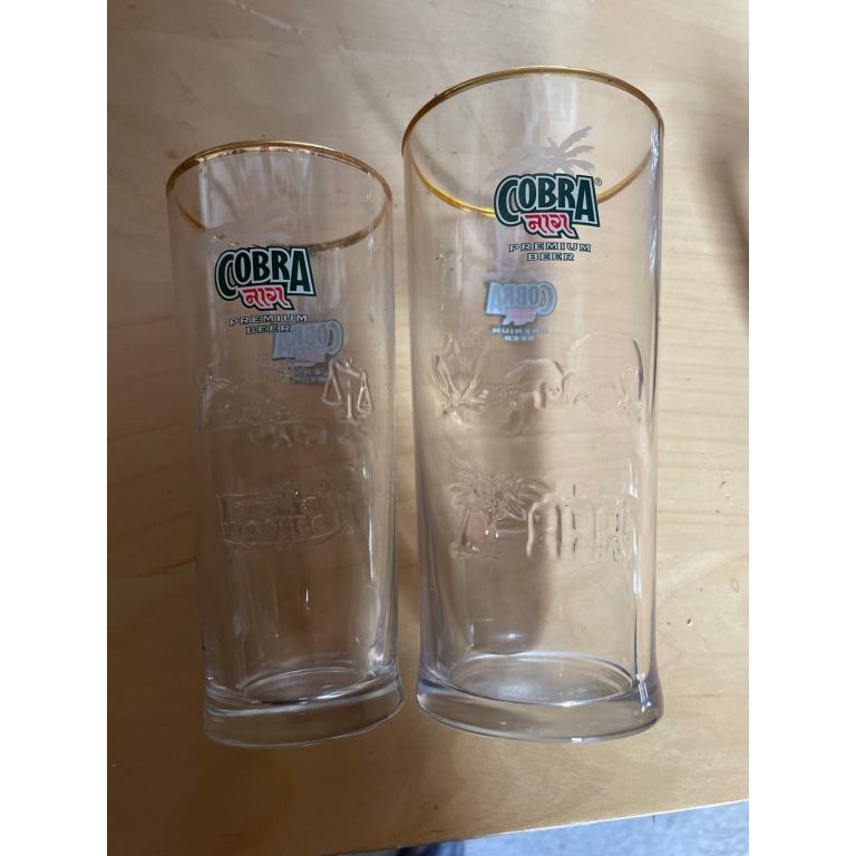 Bar glasses vintage cobra 