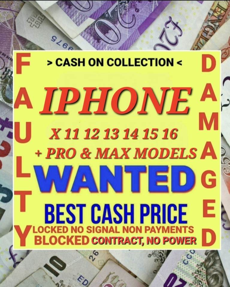 IPHONE WANTED - ANY CONDITION - X > 16 PRO PRO MAX PLUS COLLECTION AVAILABLE 🚗 
