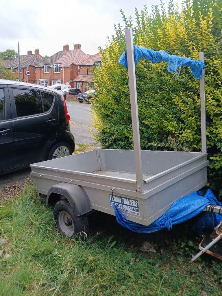 Car trailer, metal base, fully working 