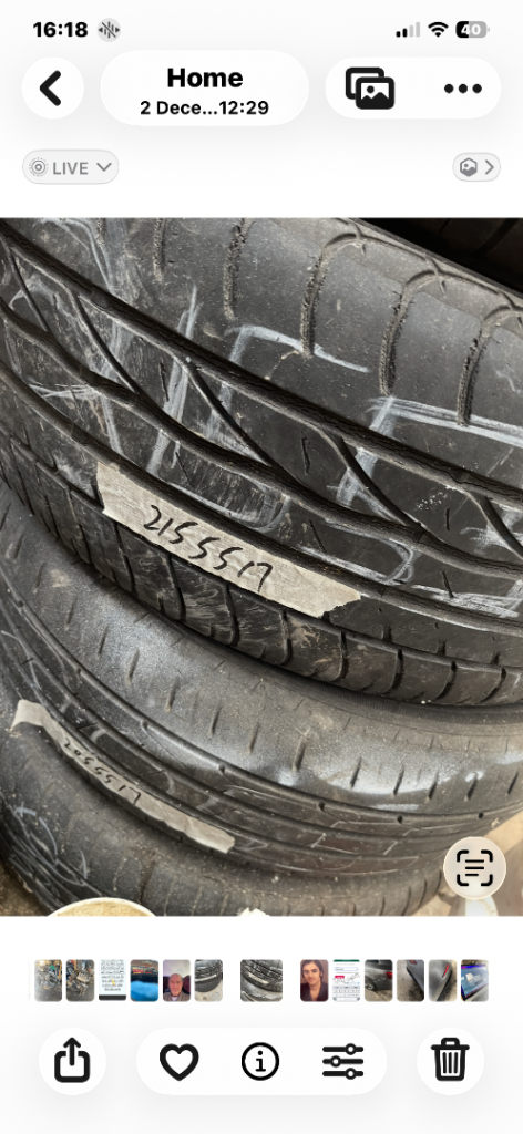215.205.17 2 tyres only 