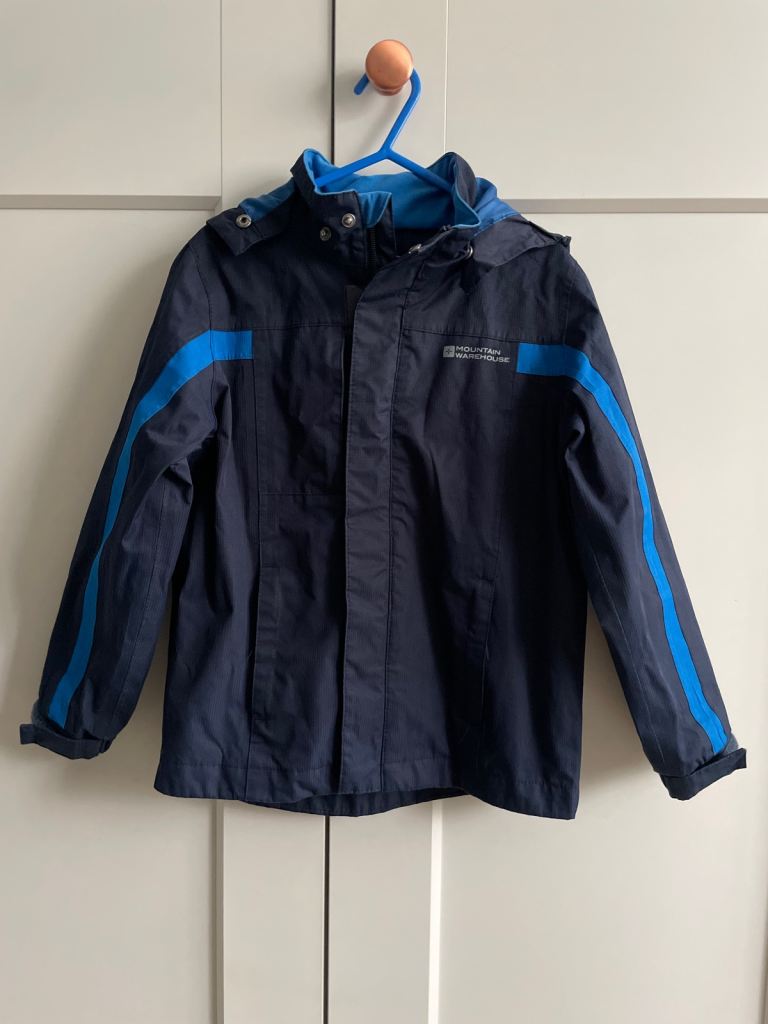 Blue Kids' Mountain Warehouse Rain Jacket (5-6YRS)