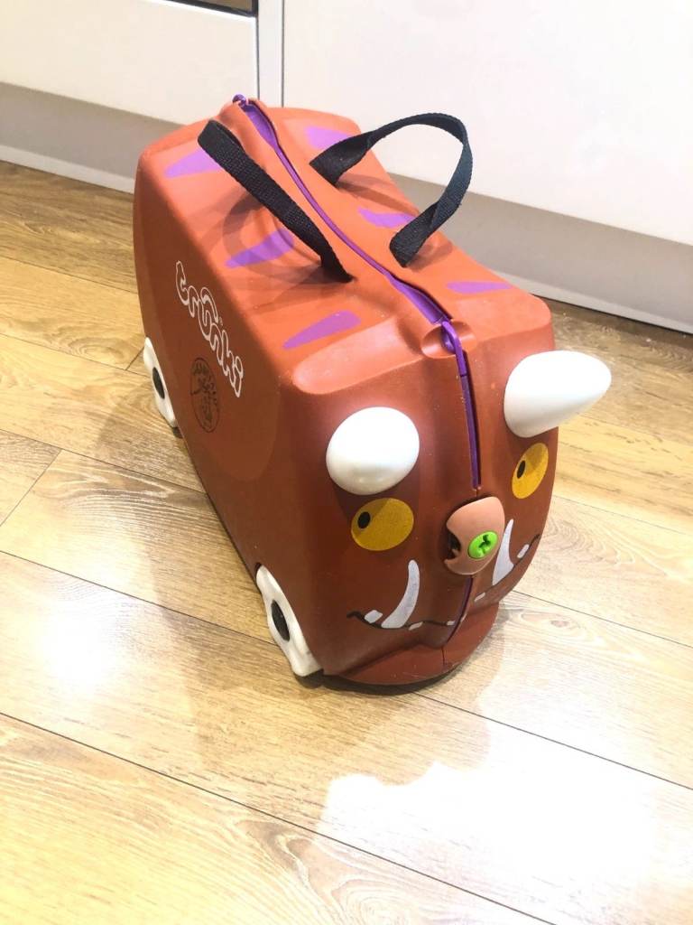 Trunki The Gruffalo Kids Ride On Suitcase Brown 