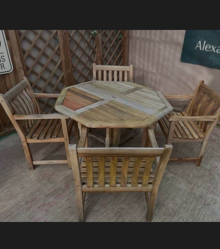 Alexander rose gateleg table and chairs