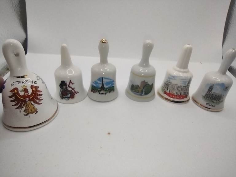 image for 8 miniature bells some bone china