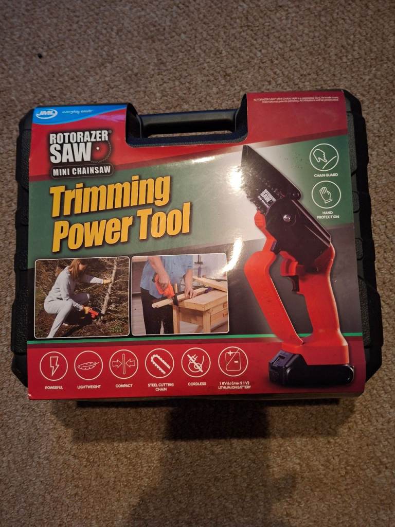 JML ROTOR RAZER MINI CHAINSAW WITH REACH POLE BEAND NEW
