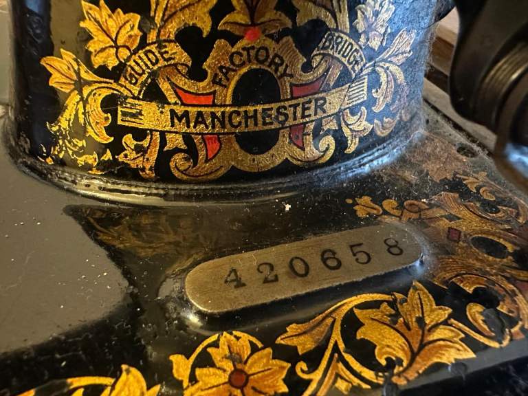 Jones CS Antique sewing machine Manchester with case