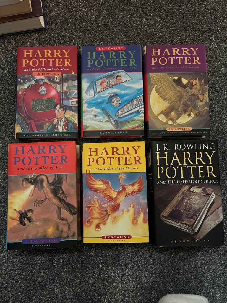 Harry Potter books 1-6