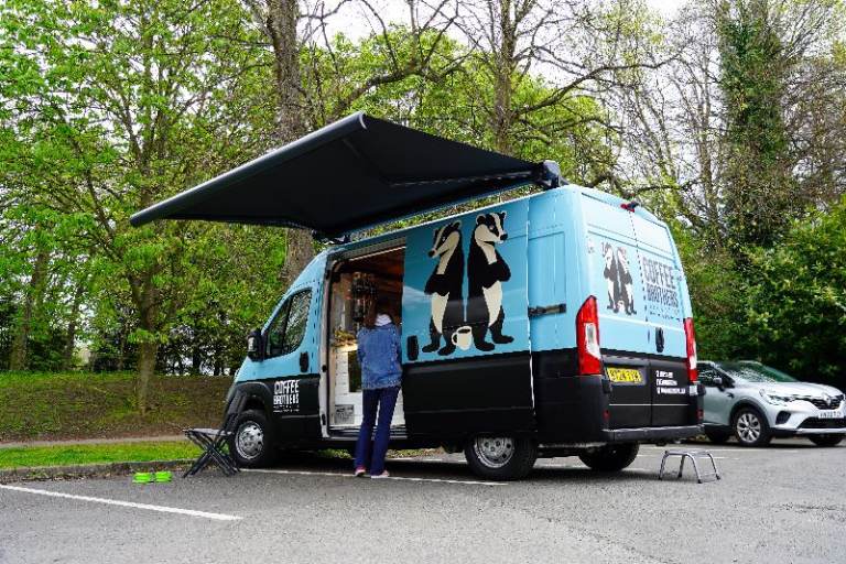 Premium fully converted mobile coffee van for sale.