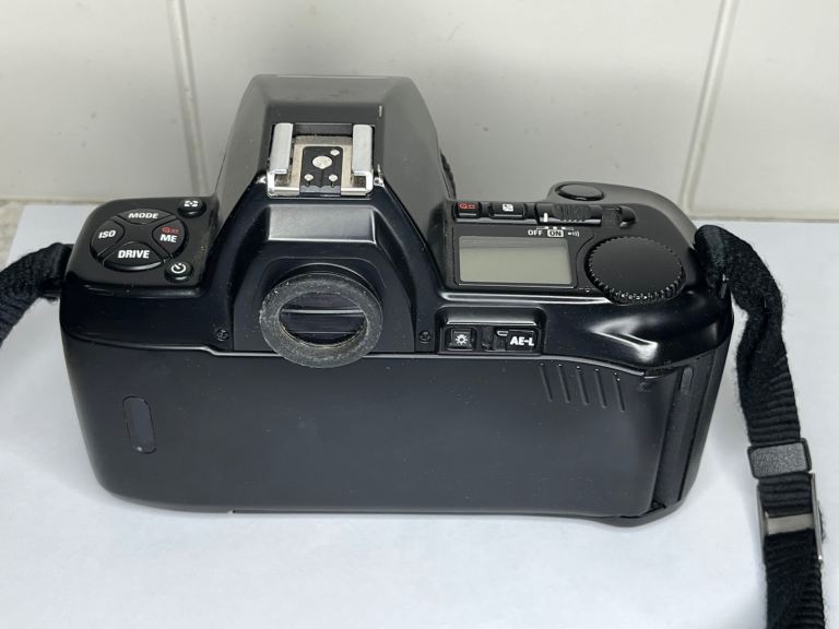 Nikon 801S 35mm film camera with 50mm f1.8 Nikon lens