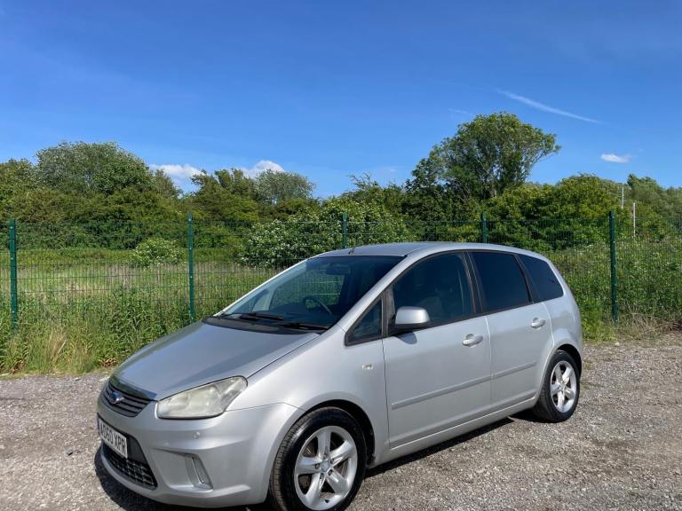 FORD  C-MAX 1.6 ZETEC 60 REG MPV SILVER 11 SERVICE STAMPS MOT NOVEMBER 26TH LOW INSURANCE 40+MPG