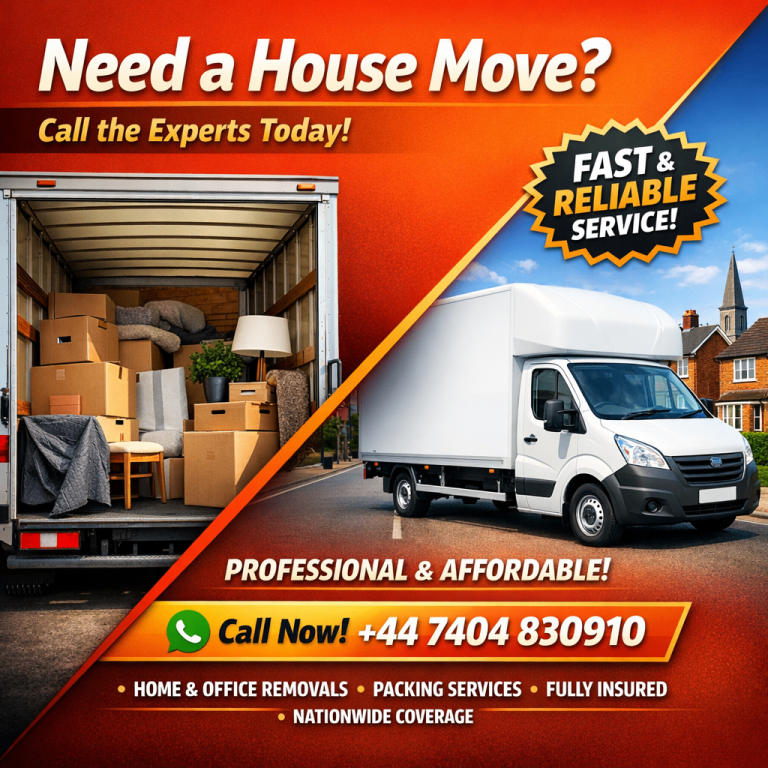  House Move London | Large Luton Van | Fast & Reliable Service | Call Now