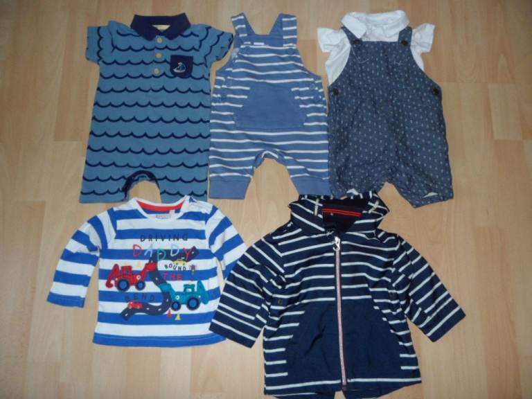 3-6 Month Boy Bundle x 6 Items- White Stuff/ Next/ Mini Club/Blue Zoo- Like New Condition