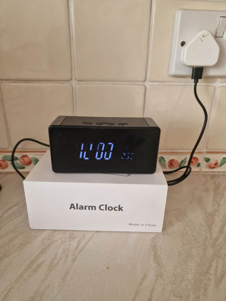 4k Wfi Camera Clock Nanny Cam