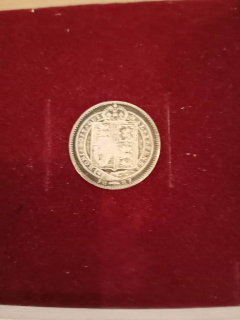 antique silver coins.