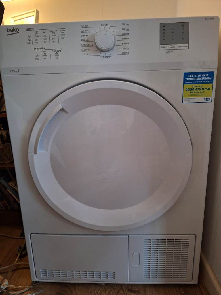 Beko tumble dryer 7kg condenser dryer