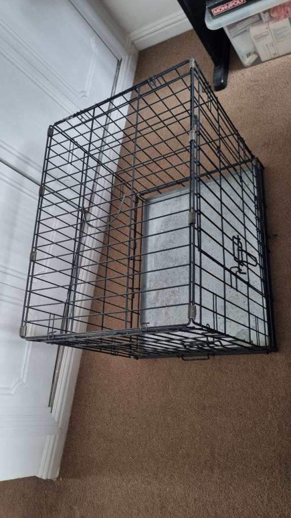 Folding Metal Dog Cage/Crate L630*mm, W470*mm, H520*mm