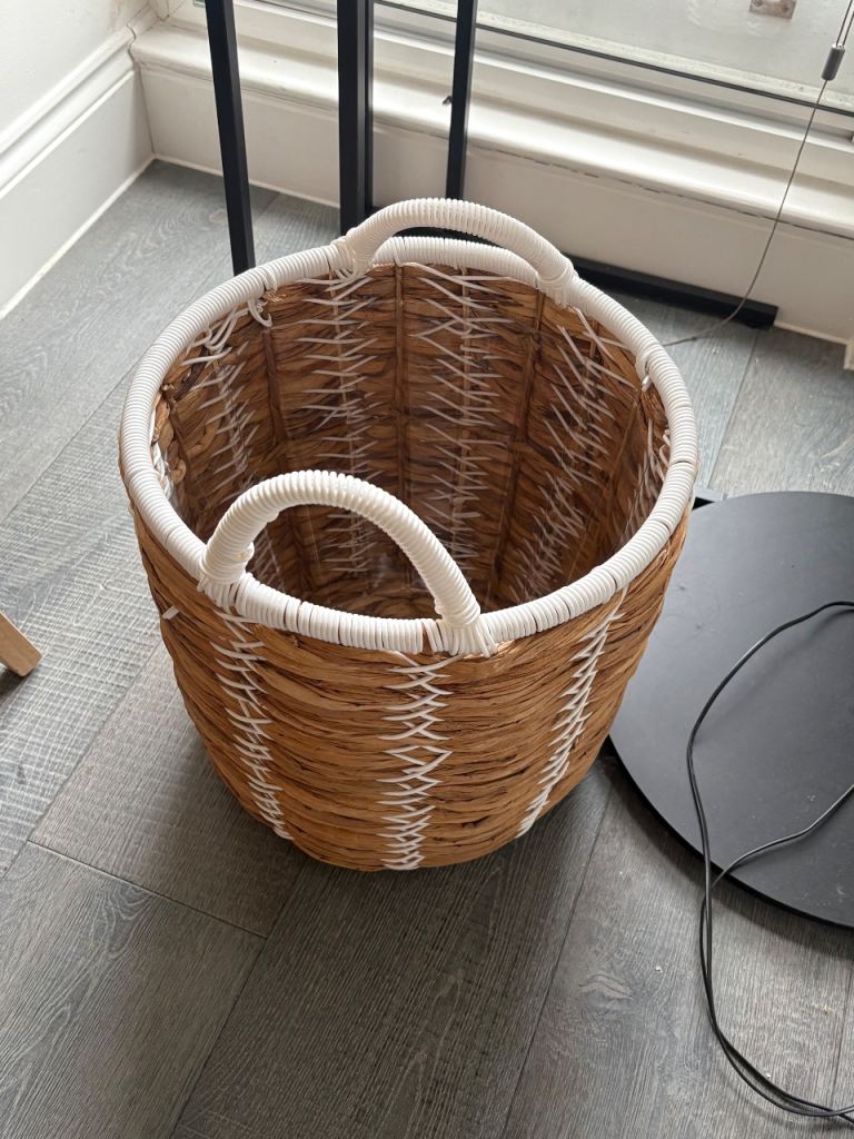 Large wickery storage basket