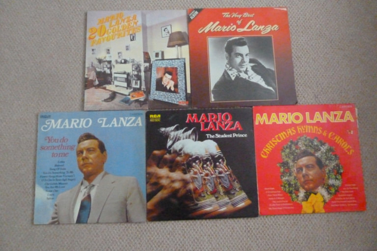 Mario Lanza Vinyl Record Collection