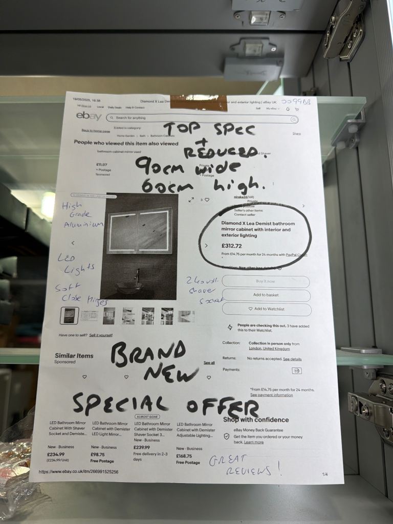 Bathroom Vanity Unit and Storage Cabinet - NEW