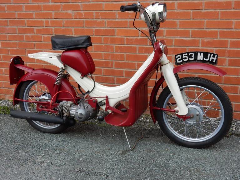 BSA Dandy 70cc 1962 Original registration number
