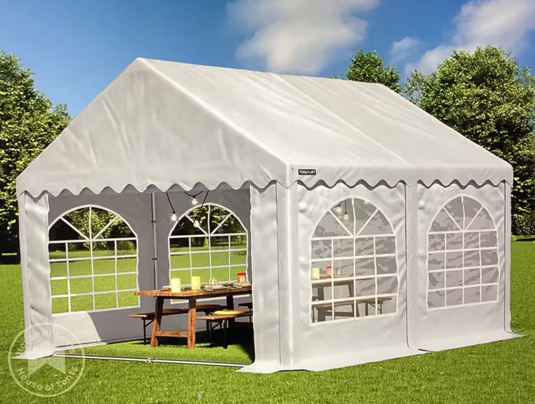 4x4 m Party tent, marquee PVC White