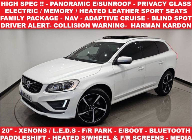 2014 64 VOLVO XC60 2.0 D4 (181 PS) R-DESIGN LUX NAV GEARTRONIC ( EURO 6 ) S/S 5D