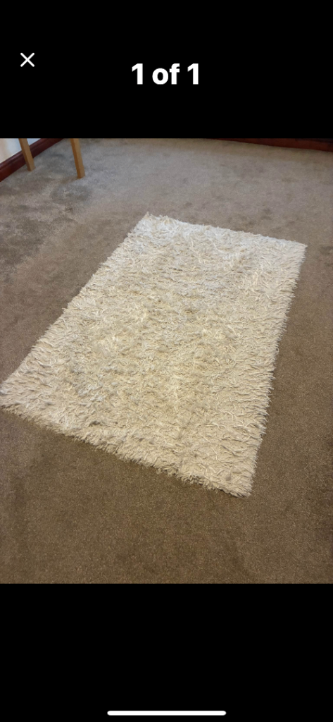 Excellent cream rug