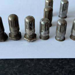 vintage car valve dust caps