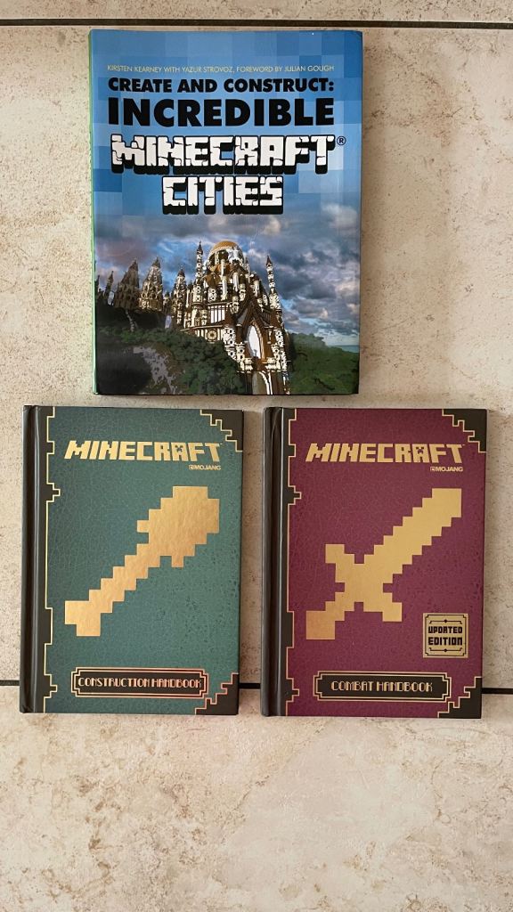 Minecraft Books x 3