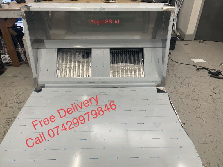 Restaurant Kitchen canopy Hood , ventilation system duct work 