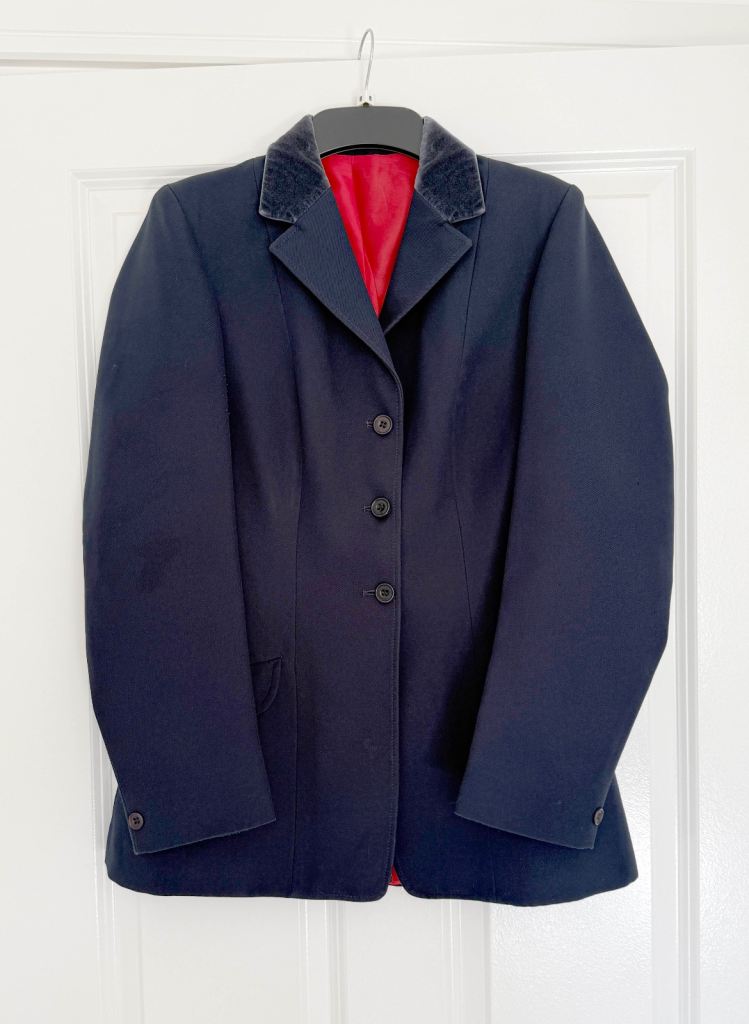 Navy blue size 34 (UK 6/8 - fits more like size 10) girls/ladies show jacket
