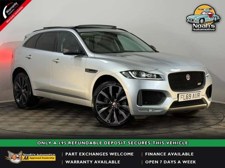 2019 69 JAGUAR F-PACE V6 SPORT 3.0 DIESEL AUTOMATIC AWD 4X4 5 DOOR SUV 300 BHP