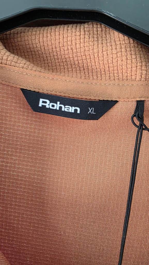 New Rohan XL Top - Burnt Orange Waffle Knit Size 20
