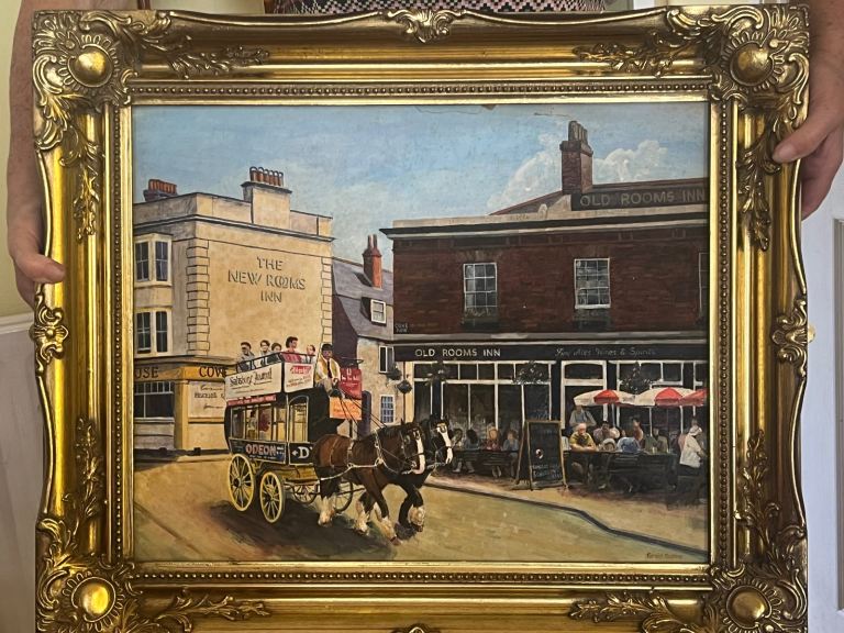 Weymouth harbour hand painted picture 