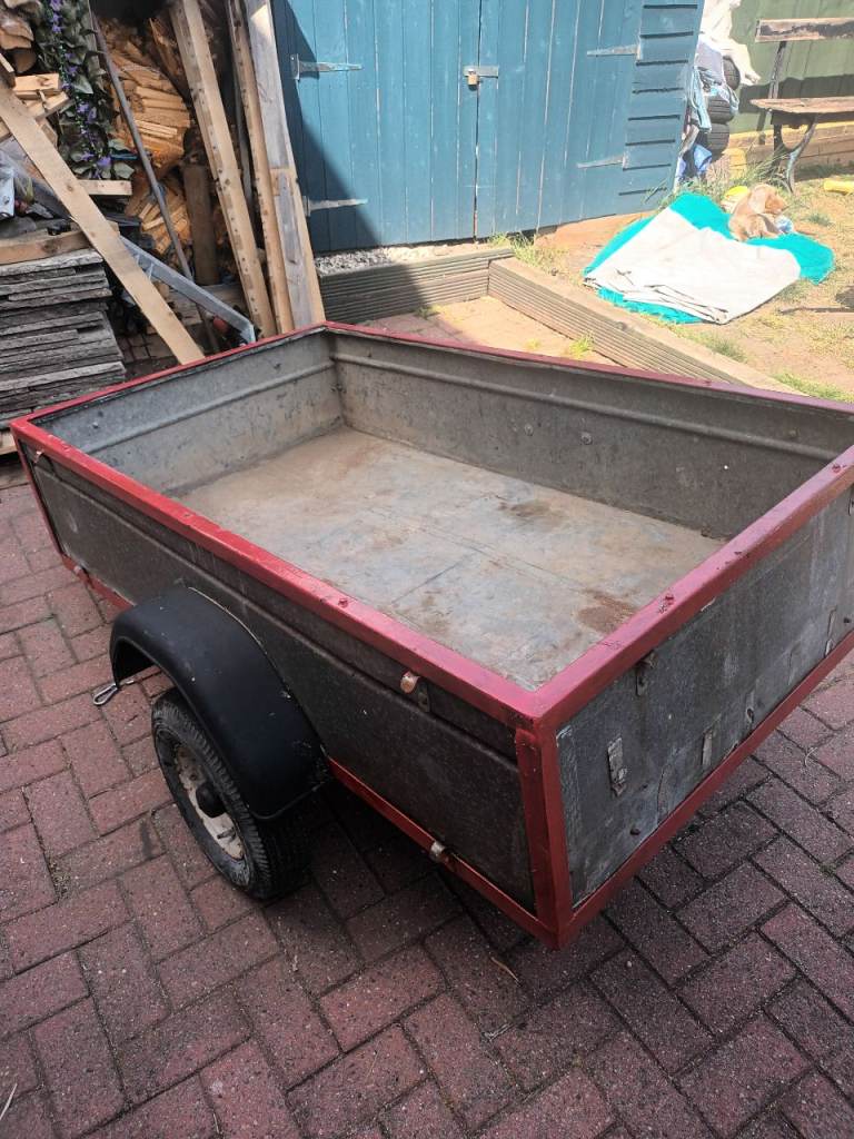 Galvanised trailer. 