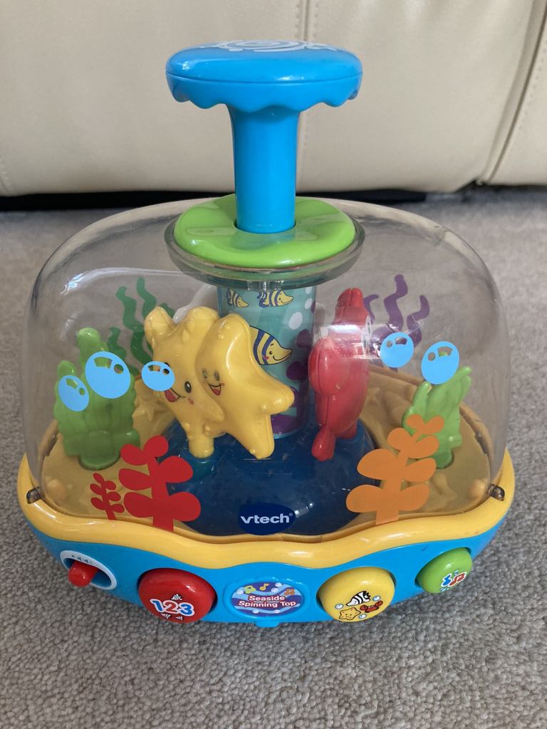 VTECH Seaside Spinning Top Music Lights Colour Interactive Play Toy