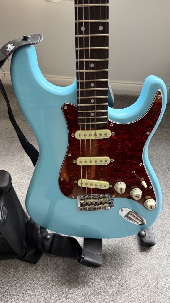 Vintage Coaster Series Electric Guitar - Light Blue, Great Condition