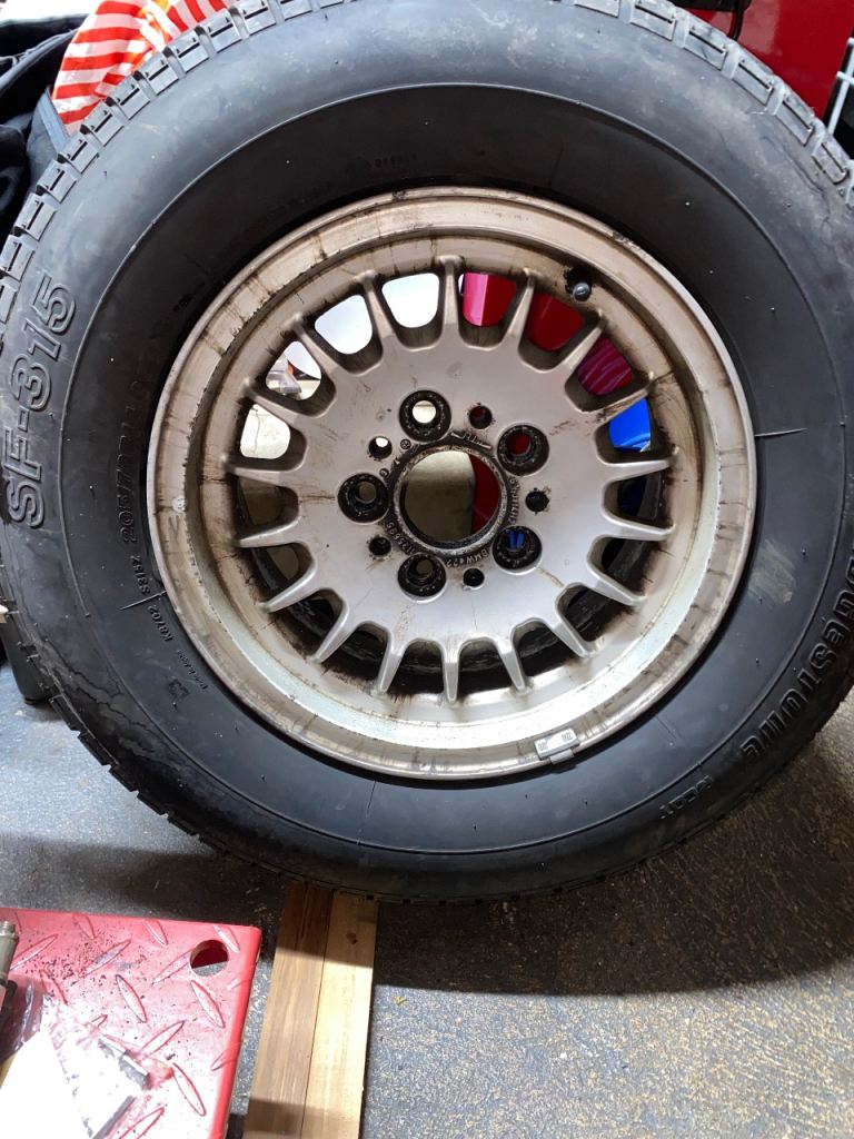 BMW 14” Ally wheel & Tyre