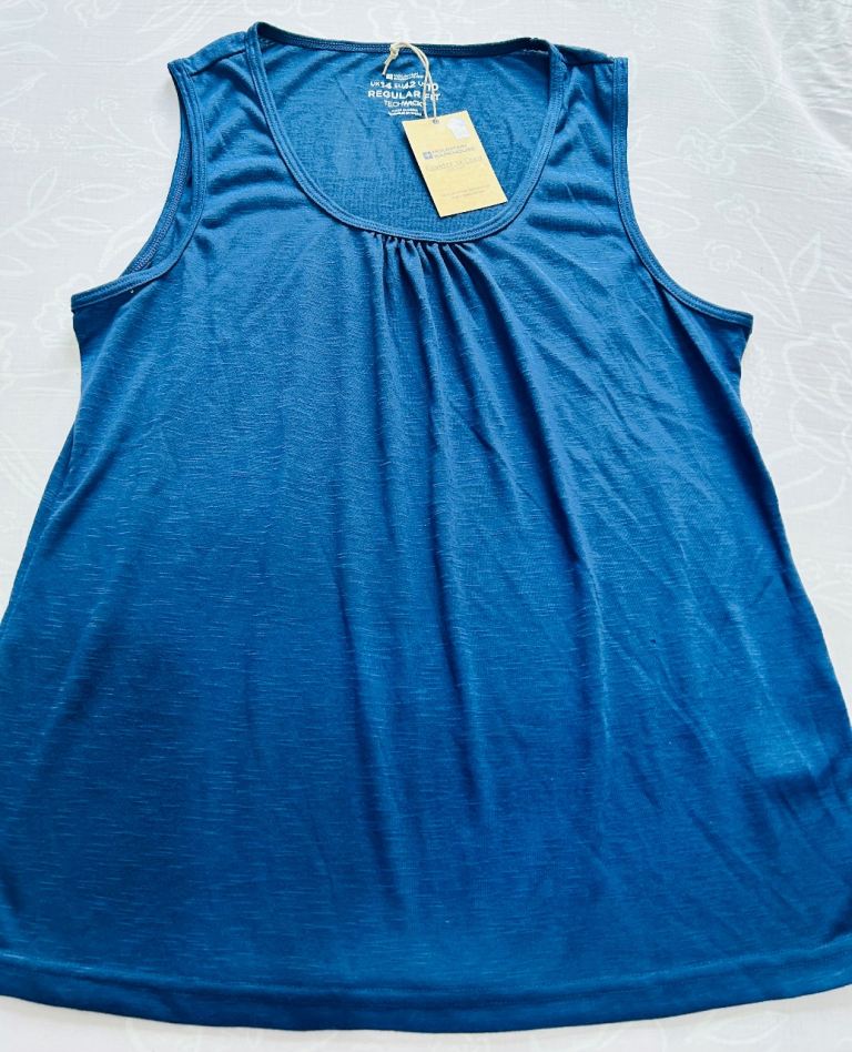 Mountain Warehouse Womens Agra Slub Vest Lightweight Summer Tank Top Ladies Tee