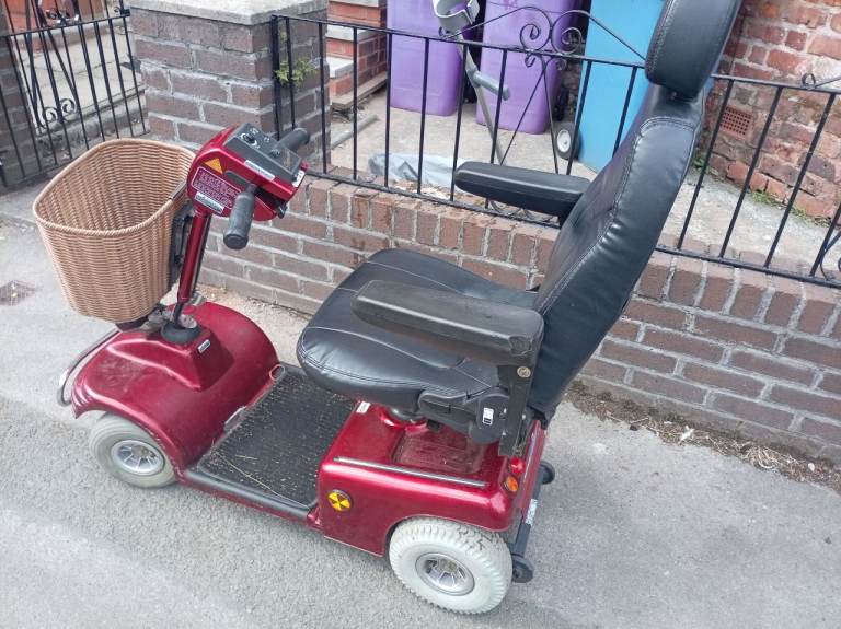 Red Mobility Scooter with Basket – Good Condition