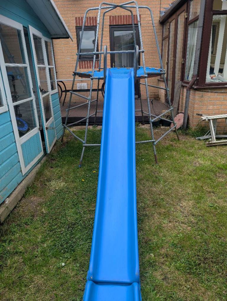 Metal Climbing Frame with Slide