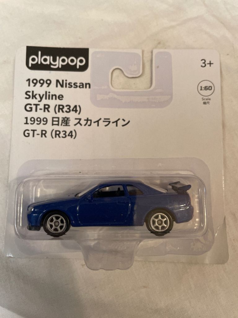 Playpop 1999 Nissan Skyline GT-R (R34) Model Car – New